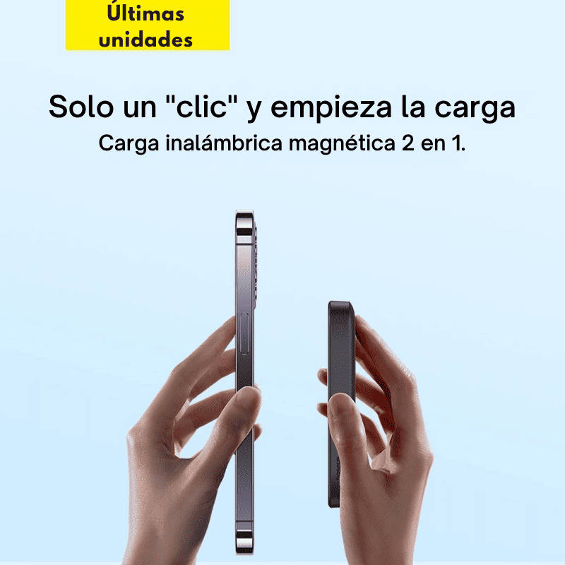 FastCharge – Batería Externa Magnética con Protección Contra Sobrecalentamiento + REGALO
